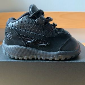 Jordan 11 Retro low black.  Infant size 4c